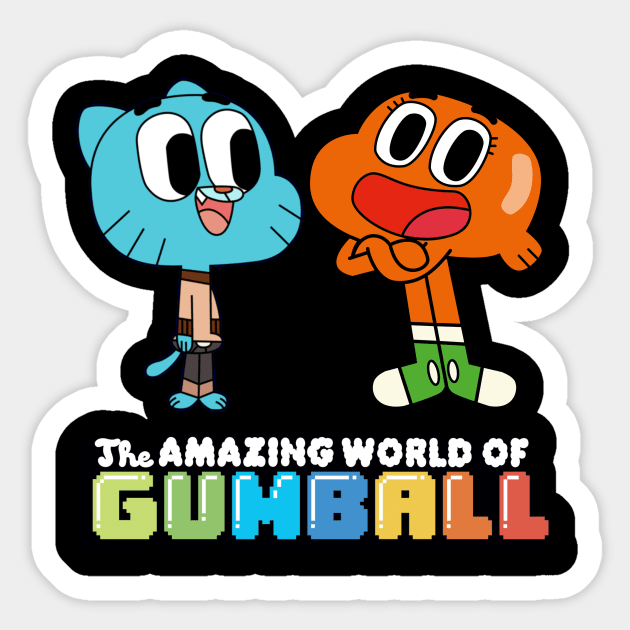 Gumball and Darwin The Amazing World of Gumball Sticker by Master_of_shirts